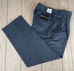 Lord & Taylor Mens 38x32 Dress Pants Mid Gray Charcoal Metropolitan NEW WITH TAG - Picture 1 of 10