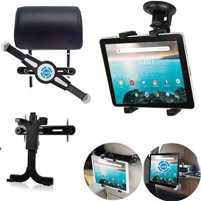 Tablet Auto Halterung Für TOSCIDO 4G LTE Saugnapf Scheibe Kopfstütze Halter - Bild 1 von 4
