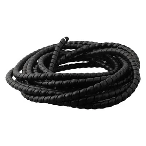 High Density Polyethylene Spiral Wrap for Pressure Washer Hose Black 5m - Picture 1 of 50