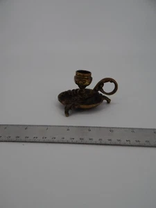 Vintage Brass Single Finger Candelabra - READ DESCRIPTION - Picture 1 of 3
