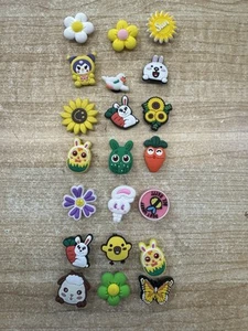 **RANDOM LOT OF 7 EASTER GIRL Charms Shoe Clips/Charms/bog/bracelet BUNNY!! - Picture 1 of 3