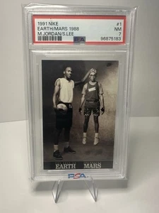 Nike Michael Jordan / Spike Lee 1991 Best Of Earth & Mars 1988. PSA 7 - Foto 1 di 2