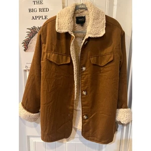 Brand New Oversize Women Faux Lamb Wool Thicken Patchwork Turn Down Collar Coat - Picture 1 of 5