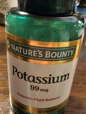 Spring Valley Potassium Heart Health Dietary Supplement Caplets, 99 mg, 250 Coun - Image 1 of 3