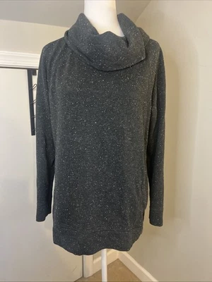 Lou & Grey女式灰色和白色圆领运动衫小号 — 第 1/4 张图片