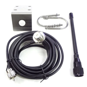 VHF-Marineantenne, 156-163 MHz, Gummi, Wasserdichte Mastantenne mit 5 M Lan1208 - Afbeelding 1 van 6
