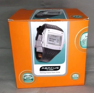 Abacus Wrist Net Watch for MSN Direct Service, Black/Silver AU-4004 - Picture 1 of 24