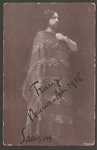 Photo Postcard Paul Franz French Opera Tenor w Original Signed 1918 VERY OLD !!! - Picture 1 of 2