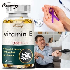 120pcs Vitamin E 1000 IE–Unterstützt Die Haut,Haaren,Augen Gesundheit,Anti-Aging - Bild 1 von 13
