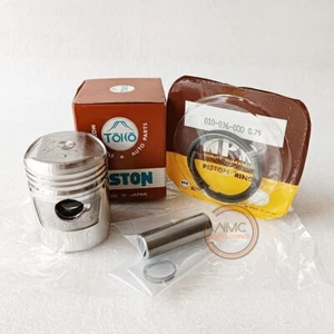 PISTON KIT + PIN 0.75 OS DIA=39.75mm FOR HONDA C50 CD50 CF50 CT50 SS50 ST50 Z50 - Picture 1 of 7