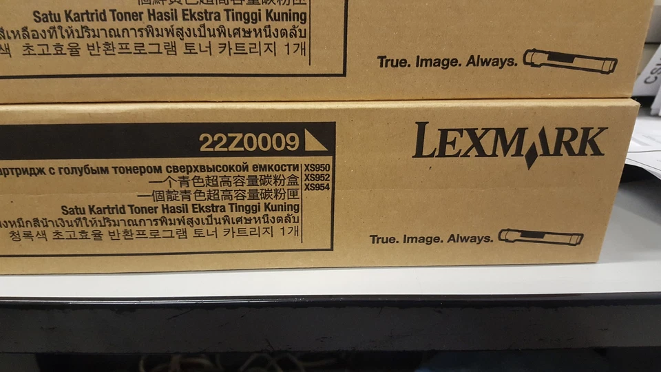 original Lexmark Toner 22Z0009 cyan  XS950 XS952 XS954 high capacity A-Ware - Bild 1 von 1