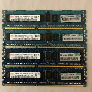 LOT OF 4 Hynix HMT41GR7MFR4C-PB 8GB 1Rx4 DDR3-1600 PC3-12800R REG Server Memory - Picture 1 of 4