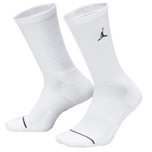 Nike Jordan Everyday Crew 3 Pack Socks DX9632 100 Dri-Fit White SZ M 6- 8 W 6-10 - Picture 1 of 6