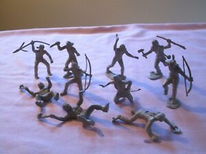 Marx Orig. Breaking up 3616 Famous American playset, 10 60mm Gray Ind.  lot Exc.