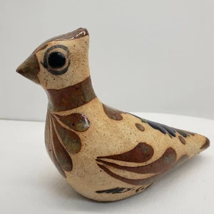 Estatuilla de pájaro de cerámica mexicana pintada a mano - Imagen 1 de 7