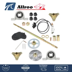 New Drift Trike Go Kart Rear Live Axle Kit Sprocket Hub Brake Assembly Hub Chain - Picture 1 of 8