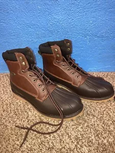 Lugz Mens Mallard 6 Inch Boots Size 12 Dark Brown Cabin Gum MMALLV2154 NEW - Picture 1 of 8