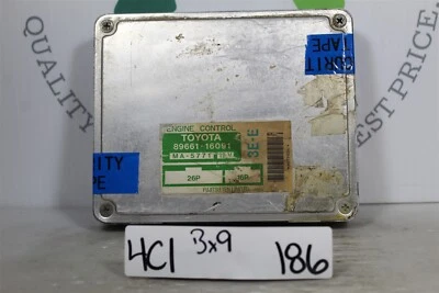 8966116091 丰田 Tercel 1991 - 1994 发动机控制单元 ECU 模块 186 4C1 B9 — 第 1/4 张图片