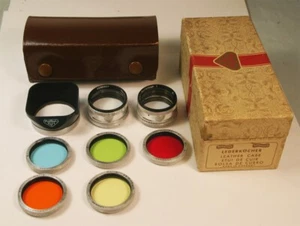 Rollei Bay 1 Rolleinar 1&2 Hood w 5 filters for Rolleiflex Rolleicord Case & Box - Picture 1 of 6