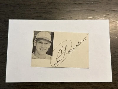 Lon Warneke Signed Index Card Cut 3x5 20 Game Winner Chicago Cubs Cardinals Ump! - Image 1 of 2