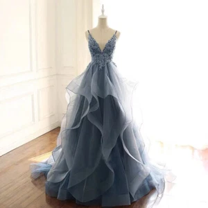 NEW Evening Formal Party Ball Gown Prom Bridesmaid Acting Host Dress QYHS097 - Picture 1 of 13