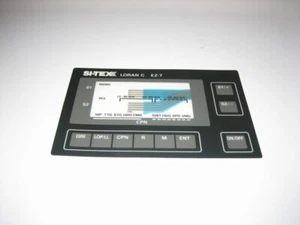 Si-Tex Sitex EZ-7 Loran C Receiver Front Vinyl Keyboard Keypad Overlay Fascia - Picture 1 of 3
