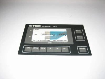 Si-Tex Sitex EZ-7 Loran C Receiver Front Vinyl Keyboard Keypad Overlay Fascia - Image 1 of 3