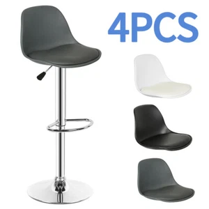 Barhocker 2/4er Set Gepolsterter Drehhocker Kunstleder Barstuhl Höhenverstellbar - Bild 1 von 32