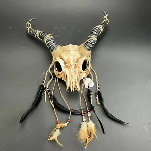 Masquerade Mask Magnificent Horn Ram SkullHalloween Animal Costume Unisex - Picture 1 of 8