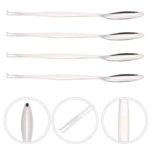 4 Pcs Stainless Steel Crab Fork Lobster Peeling Tools Eating Baby - Picture 1 of 12