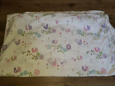 Hoja plana completa Pottery Barn Kids "lavanda/pájaros rosas" Foto 1 de 4