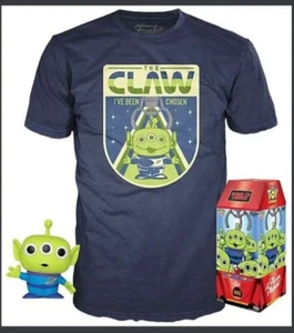 Funko Pop! Tees plus Pop! Toy Story-Alien Claw #525 / GITD Medium  FYE EXCLUSIVE - Picture 1 of 8