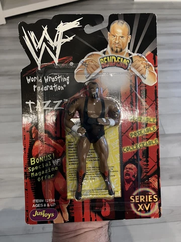 WWF WWE JusToys Bendem Tazz Series 15 MOC Bend Em Cover