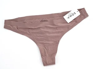 Soma Intimates Enbliss Soft Stretch Thong ~French Mauve~ Size: S [New With Tags] - Picture 1 of 3