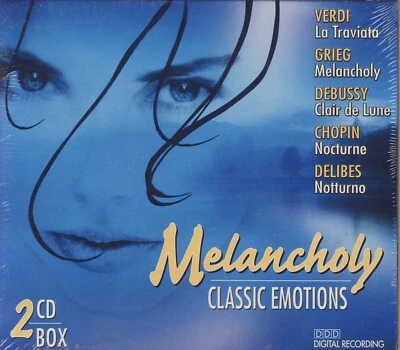 Classic Emotions Melancholy: Verdi, Grieg, Debussy, Chopin, Delibes (2 CDs) New - Image 1 of 2