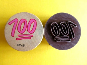 Motivstempel Emoji #37 100 Stempel ca:28mm Basteln Kartengestaltung - Bild 1 von 1