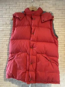 VISVIM Authentic ADVENTURA DOWN VEST Men VS0001968 Red Size 3 Used from Japan