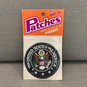 Vintage brandneu Voyager Vereinigte Staaten von Amerika Wappen Siegel Aufnäher Adler Logo - Bild 1 von 4