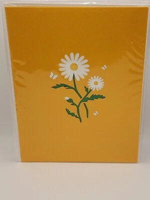 Pop Up Flower Bouquet Daisys Greeting Card, Get Well, Special Occasionr #1 - Image 1 of 4