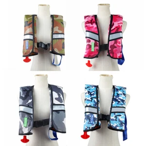 Auto Inflatable Life Vest Adult Water Fishing Jacket Kayak Swimming Survival USA - Picture 1 of 17