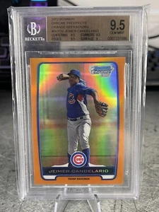 2012 1st Bowman Chrome Jeimer Candelario Orange Refractor BGS 9.5 /25 Cubs - Picture 1 of 2