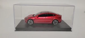 Tesla Diecast: 1:43 Tesla Model 3 Red In The Case Collectible - Picture 1 of 8