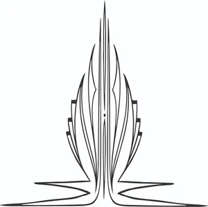 Graphic Center Scroll Pinstriping Vinyl Decal 1 Pair #18 Large 9 X 9 - Picture 1 of 1