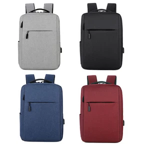 Mochila para computadora portátil, mochila escolar con puerto de carga USB bolsa para computadora bolsa de negocios - Imagen 1 de 8