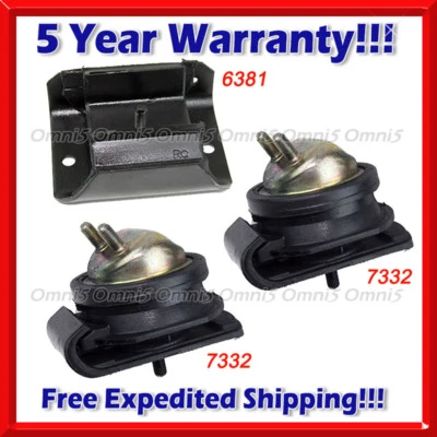 Motor y transmisión K378 Fit 2001-2003 Infiniti QX4 3,5 L 2x2 Juego de montaje 3 piezas Foto 1 de 4