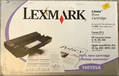Cartucho de impresión Linea Lexmark 140195A genuino OEM (nuevo sellado de fábrica) Foto 1 de 2