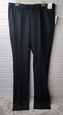 Nordstrom Tech Smart Trim Fit Dress Pants Size 36W X 36.5L Men's Black  - Image 1 of 4