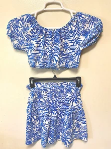 Zara Gorgeously Unique 2pc Summer Outfit Crop Top & Skirt - Picture 1 of 3