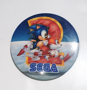 Sonic 2 hedgehog badge , pin vintage , Gamegear megadrive sega genesis rare - Imagen 1 de 2