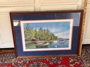 Winnepesaukee Yacht Club Gilford NH signed Peter Ferber print 75th anniversary - Picture 1 of 6